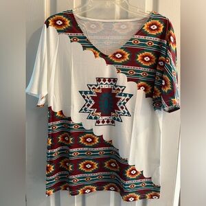 New Aztec look top   Never worn.